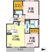 D-room笹山ヒルズの間取り画像