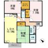 エスポワール大川田Ⅱ・Ⅲ Ⅲの間取り画像