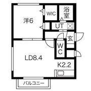 レジーナ南4条の間取り画像
