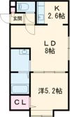 fluent North Side(フルエント ノース サイド)の間取り画像