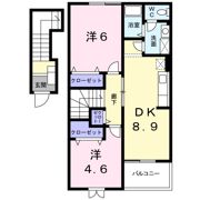 スウィート ボヌール Bの間取り画像