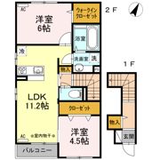 銀河タウン Aの間取り画像