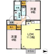 ロイヤルキャステージ Aの間取り画像