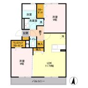 レイク南風の間取り画像