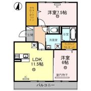 メイプルコートの間取り画像