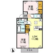 セジュール花みずき B棟の間取り画像