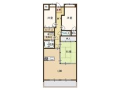 プラザハイツ二ツ屋D棟の間取り画像