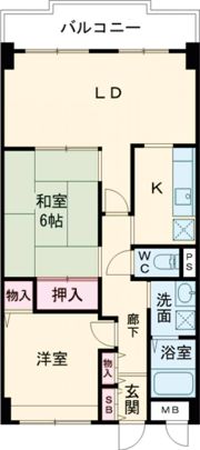 ライフコート富雄の間取り画像