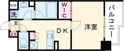 デルファーレ神戸三宮の間取り画像