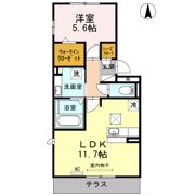 ルミエールこがねⅡ B棟の間取り画像