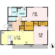 セジュールオオバの間取り画像