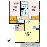 あけぼの6番館やまさ B棟の間取り画像