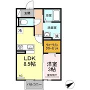 カレッジタウン B棟の間取り画像