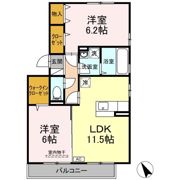 ハピーハイツ ATOMの間取り画像