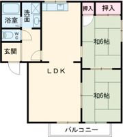 キャピタルハウス B棟の間取り画像