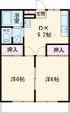 ホリエ柳ヶ丘ハイツA棟の間取り画像