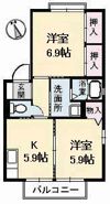 アメニックス福山 七番館の間取り画像