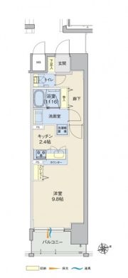 ラルウェンディ縮景園前イーストの間取り画像