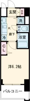 プレサンス神戸裁判所前デリシアの間取り画像