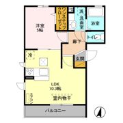 プリムヴェール 十八番館の間取り画像