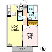 久持良ハイツ Dの間取り画像