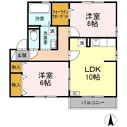 リビングタウン山王 Aの間取り画像