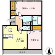 リシェスの間取り画像
