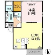 クレシエンド B棟の間取り画像