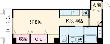 クオリア上街 鷹城館の間取り画像