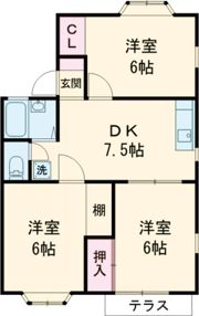 ファミール桜園A棟の間取り画像