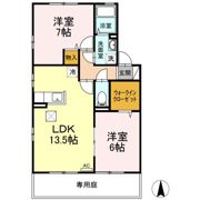 グランドウィン ひまわりの間取り画像