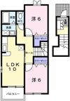 ブルーメ野里Bの間取り画像