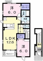 グランソレイユAの間取り画像