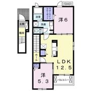 オーブ下田井Fの間取り画像