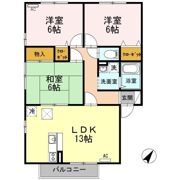 ウィルモア泉都町 A棟の間取り画像