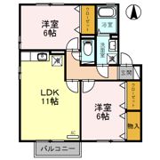 コンフォートヴィレッジ Cの間取り画像