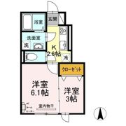 アウラ東町の間取り画像
