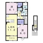 フレックス ガーデン 弐番館の間取り画像