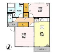 ロイヤルガーデンコート Bの間取り画像