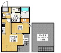 GRANDTIC 西崎1の間取り画像