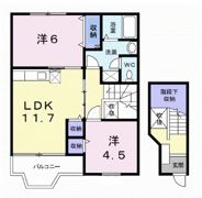 メゾンドアヴェニューEの間取り画像