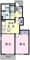 ウエスト フォンティ－ヌの間取り画像