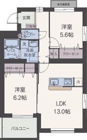 ルミナスコートの間取り画像