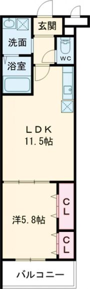 メナメゾン日根野Ⅱ番館の間取り画像