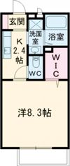 ハイツ，エクレールの間取り画像
