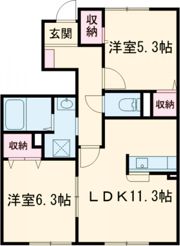ハイツ リリーベル Ⅲ棟の間取り画像
