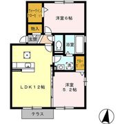 ウィングランデMⅡ B棟の間取り画像