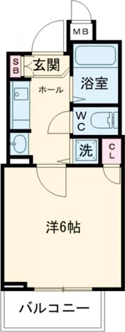 プレサンス神戸裁判所前の間取り画像