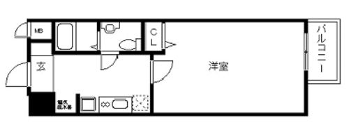 アドバンス三宮Ⅳルシールの間取り画像