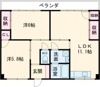 フェリーチェめのとの間取り画像